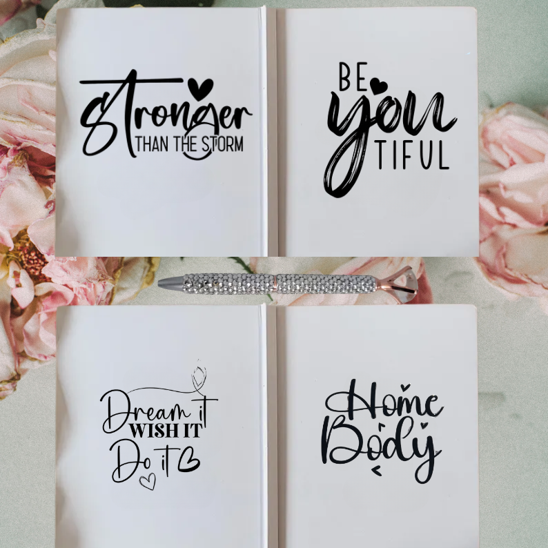 Words in Black & White – " Inspirational Journal & Pen
