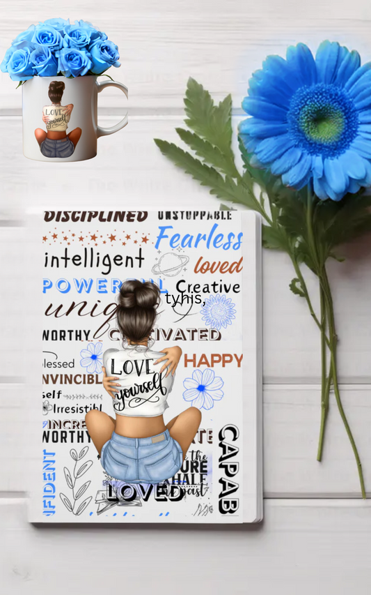 SALE "Love Yourself":  Knotebook & Matching Pen
